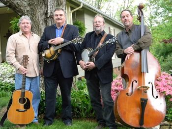 CAROLINA WIND (L-R) Don Hogan - guitar David Pendley - mandolin Patrick Crouch - banjo Joseph Hasty - bass
