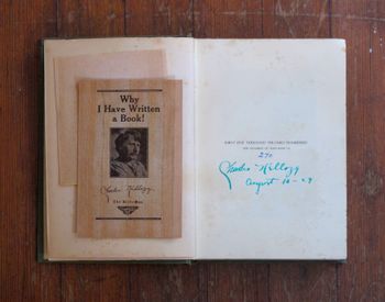 1st ed., signed by author, w/promo pamphlet (1929) • Charles Kellogg, "The Nature Singer: His Book"
