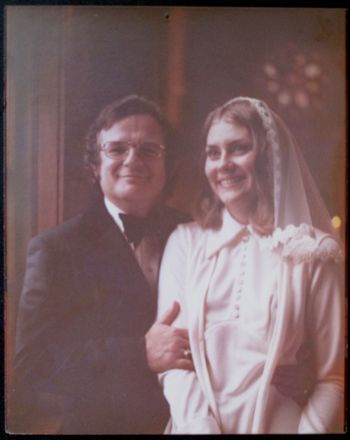 Chip and Diene at their wedding in Meridian, MS (1974)
