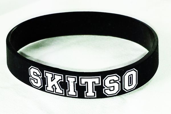 Black and White SKITSO Wristband