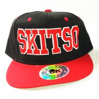 Red and Black w/Red SKITSO Snapback