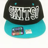 Blue and Black w/White SKITSO Snapback