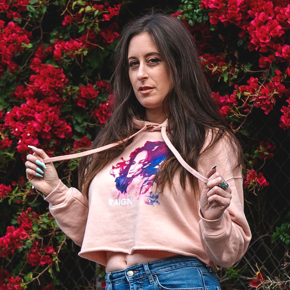 NOW I CAN FLY CROPPED HOODIE $49