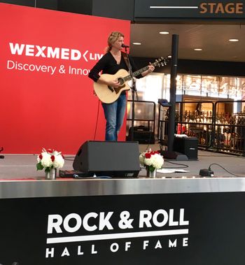 playing at the Rock and Roll Hall of Fame 2017
