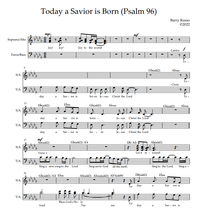 Today a Savior is Born (Psalm 96) - SATB Lead Sheet