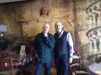 03-Andy Fergus and Hugh - cafe in Rothesay

