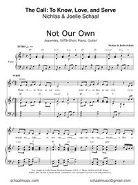 Not Our Own - Assembly, SATB, Piano, Guitar