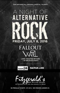 "A Night Of Alternative Rock" with Waxpanel, Room 24, Rain On The Aftermath, and Fulcrum Lake