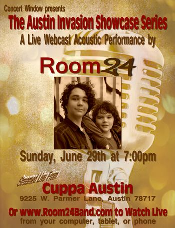 Our first webcast. Plus a rare Room 24 acoustic set
