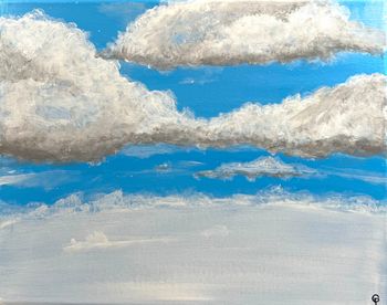 "Clouded", acrylic
