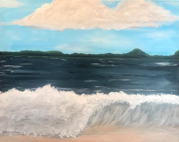 "Point of Break", acrylic
