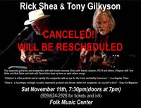 Rick Shea & Tony Gilkyson CANCELLED!! Will be rescheduled