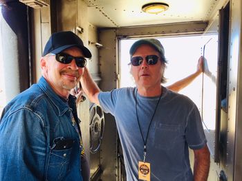 With Dave Alvin Roots on the Rails 2016
