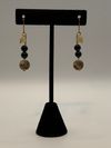 Black and Tan Earrings