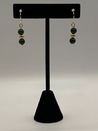 Green Pyrite Earrings