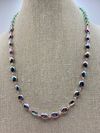 Iridescent Pink and Green Necklace