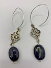 Lapis Earrings with Chandelier Connectors
