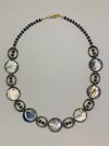 Blue Coin Necklace
