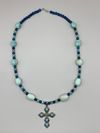 Blue Cross Necklace