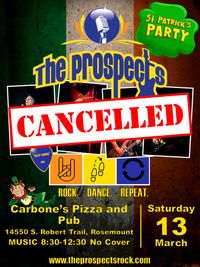 CANCELLED: The Prospects @ Carbone's: St. Patrick's Day