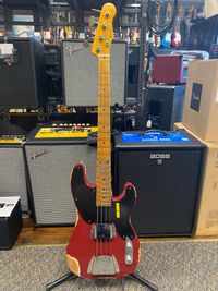 Fender Custom Shop Limited Edition '53 Precision Bass Heavy Relic - Aged Cimarron Red
