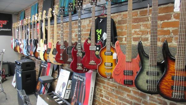 We offer a great selection of basses for every player and every playing style! Be sure to view our selections from the drop down menu at the top of the page!!!!