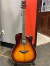 Yamaha FGC-TA TransAcoustic Dreadnought Guitar - Brown Sunburst