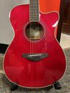 Yamaha FSC-TA TransAcoustic Concert Cutaway Acoustic/Electric Guitar - Ruby Red