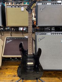 Kramer Striker Figured HSS Electric Guitar - Transparent Black