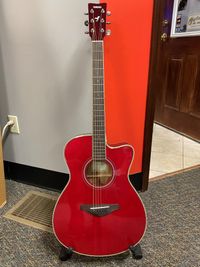 Yamaha FSC-TA TransAcoustic Concert Cutaway Acoustic/Electric Guitar - Ruby Red