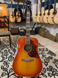 Epiphone Hummingbird Studio Acoustic-Electric Guitar - Faded Cherry Sunburst