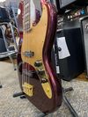 Squier 40th Anniversary Gold Edition Jazz Bass - Ruby Red Metallic