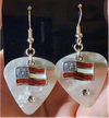 Stars & Strips Guitar Pick Earrings