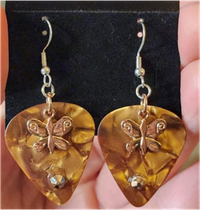 Butterfly Guitar Pick Earrings