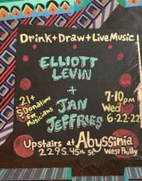 Drink & Draw with Live Music by Elliott Levin & Jan Jeffries