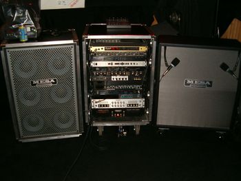 the Mesa wall of pain '09 with Sennheiser e609 mics
