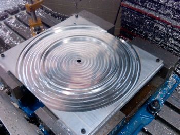 machining aluminum blade
