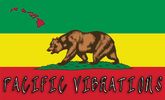 Pacific Vibrations Flag - Sticker