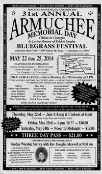 31st Annual Armuchee Memorial Day Bluegrass Festival