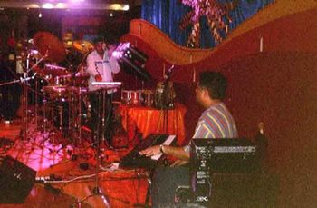 Performing live Sivamani
