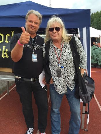 Mikael Carlsson of LUC and Mark Stanway of Magnum
