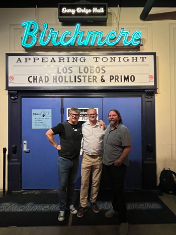 Birchmere-Alexandria , VA opening for Los Lobos w/ good pal Meade Acheson pictured.
