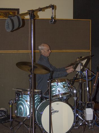 Johnny Vidacovich on drums for the you don't know me recording session
