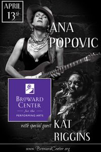 Ana Popovic with special guest Kat Riggins