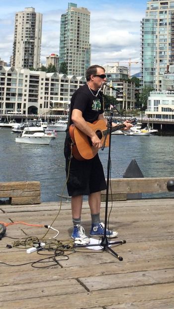 Busking@ Granville Island, Vancouver BC, Summer 2017
