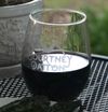 Etched CP Logo Wine Glass