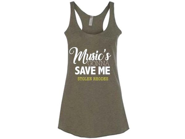 "Music's Gonna Save Me" Tank Top 2XL
