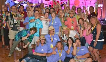 The gang from Flipperstock in St. Louis..lovin' the Living Like a Pirate For DJ Jeff tee's everyone front and center are wearing, thanks!
