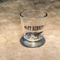 Mustache Logo Shot Glass