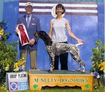 Ch. Olde Ridge Kiss In The Moonlight, 2007 "Caitlyn" (Ch. Ehrenvogels Place Your Bets x Ch. Olde Ridge On Second Thought V Cheza) owned and handled by Melanie Shufran, Erie, PA
